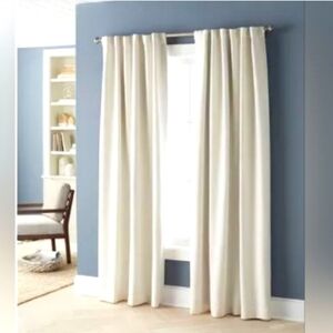 Two Threshold Blackout Curtain Panel Cream Edalene 84" Almpmd Cream